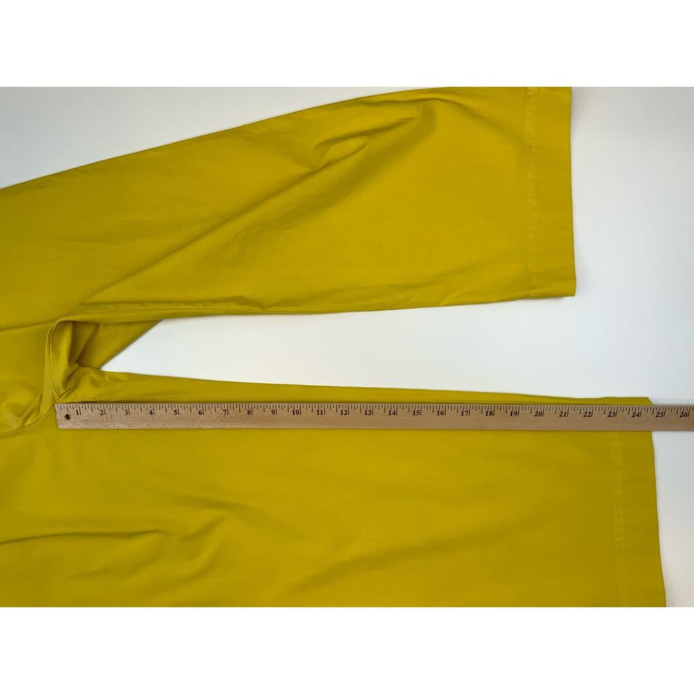 Anthropologie High Waist Pleated Trousers with Belt Limon Yellow Women's Size 8 - Picture 6 of 8